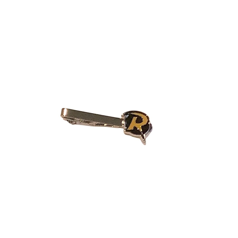 Unbranded Robin R Logo Tie Clip Silver Tone‎ Enamel Superhero Neckwear